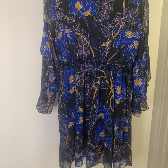 Black and blue floral INC dress. - Picture 3 of 4